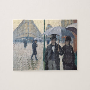 Französischer Impressionismus Pariser Straße an Puzzle