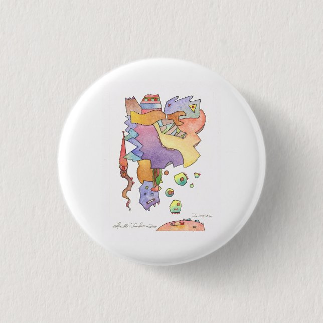 Französischer Karneval in Südfrankreich Button (Vorderseite)