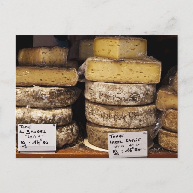 französischer Käse Postkarte (Vorderseite)