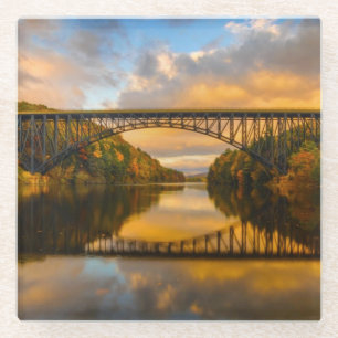 Französischer König Bridge im Fall Glasuntersetzer