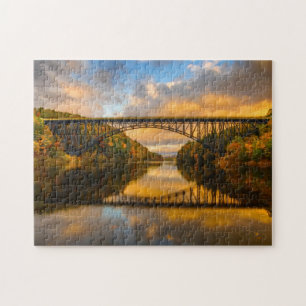 Französischer König Bridge im Fall Puzzle