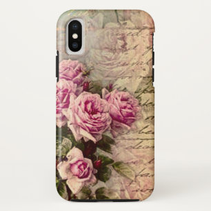 Französischer Land Chic, Shabby Chic, rosa Rosen, Case-Mate iPhone Hülle