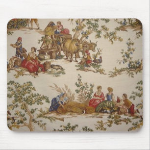 Französischer Landhausstil Vintagemuster Toile-Mau Mousepad