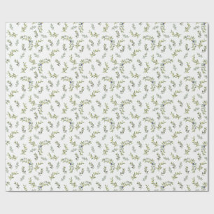 Französischer Landhausstil-Wasserfarbe-Olivenmuste Geschenkpapier