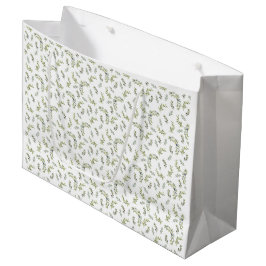Französischer Landhausstil-Wasserfarbe-Olivenmuste Große Geschenktüte