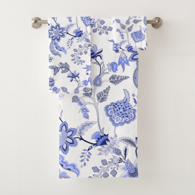 Französischer Landkreis Blue Badhandtuch Set (Insitu)