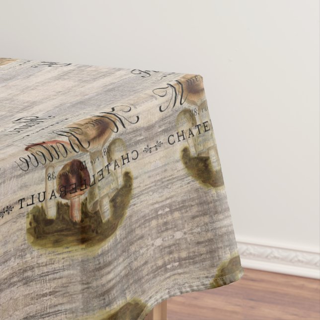 französischer ländlicher Märchenwaldpilz Tischdecke (Beispiel)