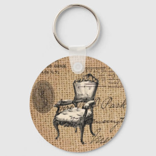 Französischer Landskripte begraben den Pariser Rok Schlüsselanhänger