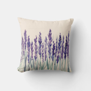 Französischer Lavendel: Aquarellbilder Kissen