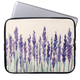 Französischer Lavendel: Aquarellbilder Laptopschutzhülle