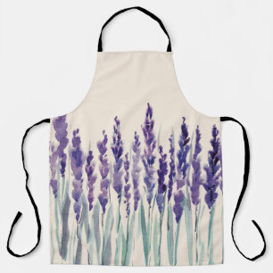 Französischer Lavendel: Aquarellbilder Schürze