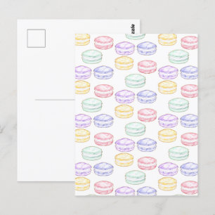 Französischer Macarons Postkarte