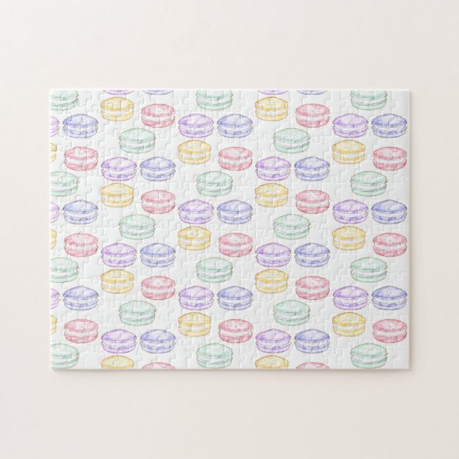 Französischer Macarons Puzzle (Horizontal)