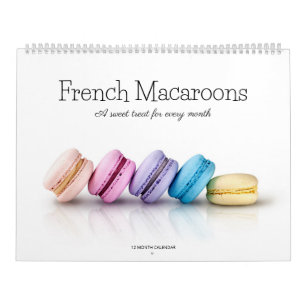 Französischer Macaroons-Kalender Kalender