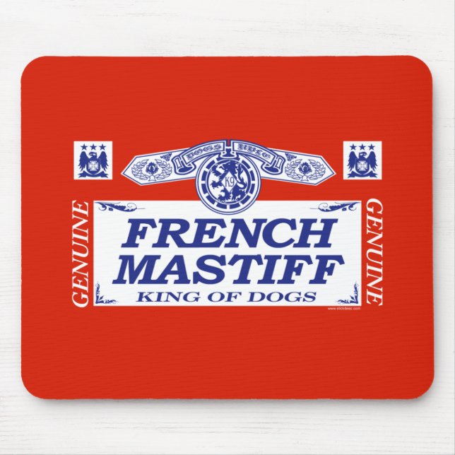 Französischer Mastiff Mousepad (Vorne)