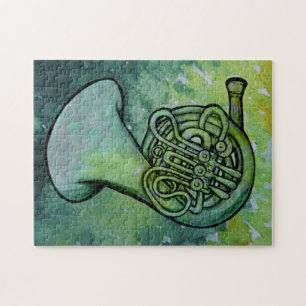 Französischer Musiklehrer der Horn Band Puzzle
