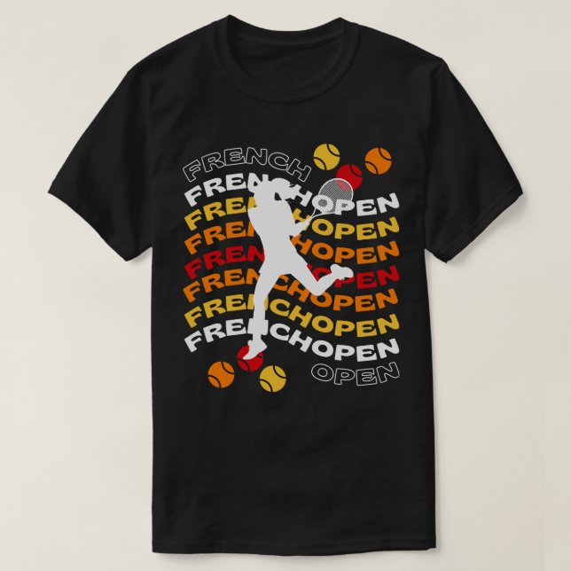 Französischer Open Sport der Champions T-Shirt (Design vorne)