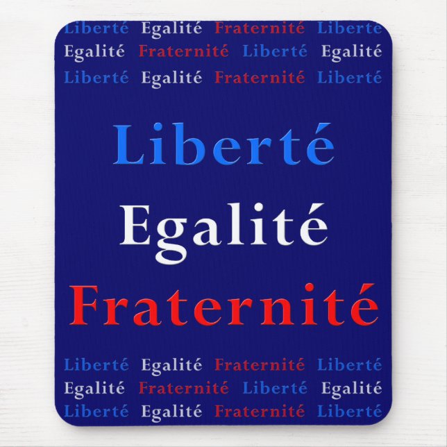Französischer Patriot Mousepad - Freiheit, (Vorne)
