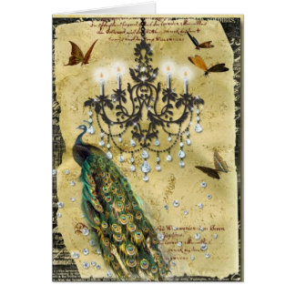 Französischer Pfau und Leuchter