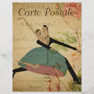 Französischer Postkarten-Flyer