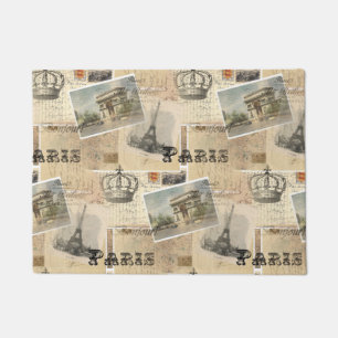 Französischer Postkarten Paris Fußmatte
