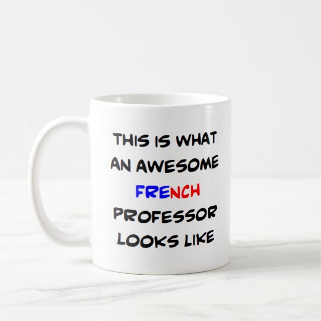 Französischer Professor, phantastisch Kaffeetasse (Links)