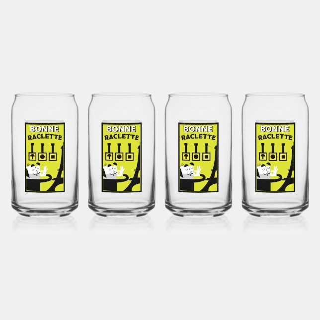 Französischer Raclette Dosenglas (Vorderseite)