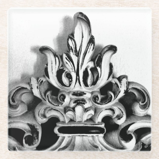 Französischer Rahmen Glasuntersetzer (Vorderseite)