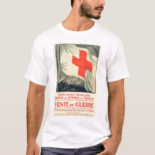 Französischer rotes Kreuz-Wohltätigkeit-Verkauf T-Shirt
