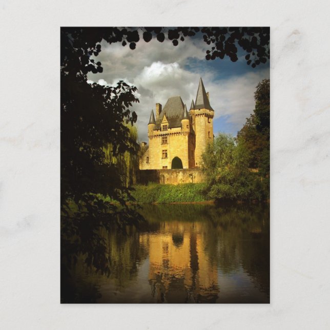 Französischer Schatz (Chteau de Clrans, Prigord) Postkarte (Vorderseite)