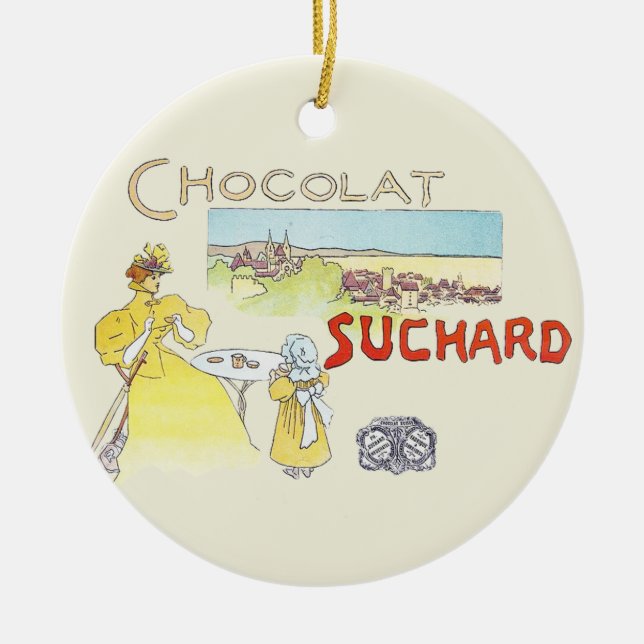 Französischer Schokolade Viktorianisch Candy Sugar Keramikornament (Vorne)