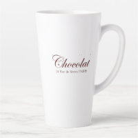 Französischer Schokolade Vintag Paris Latte Tasse