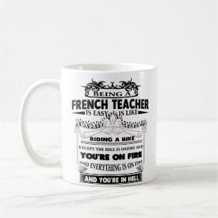Französischer Teacher Cup Funny Gutes Kaffeetasse