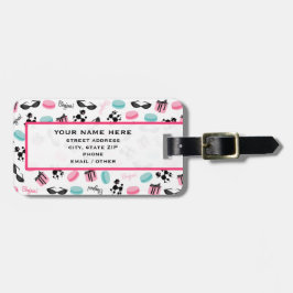 Französischer themenorientierter Gepäckanhänger