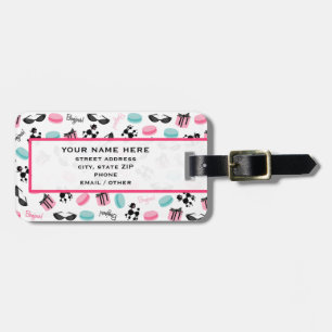 Französischer themenorientierter Gepäckanhänger