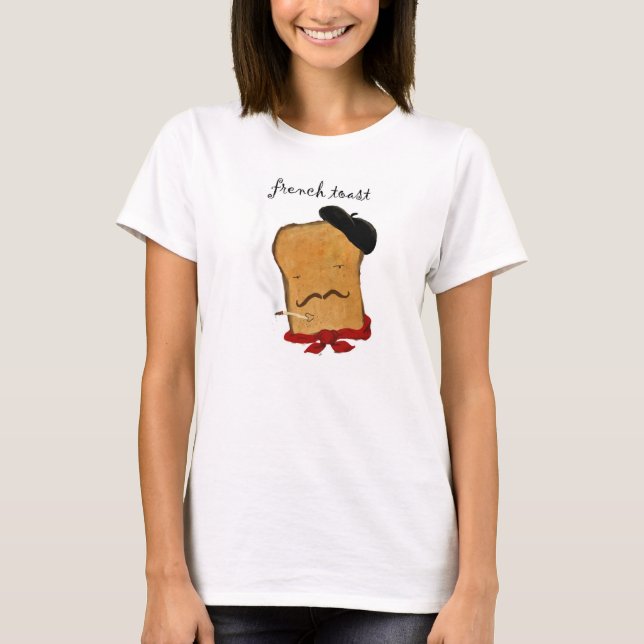 Französischer Toast-Damen-T-Shirt T-Shirt (Vorderseite)