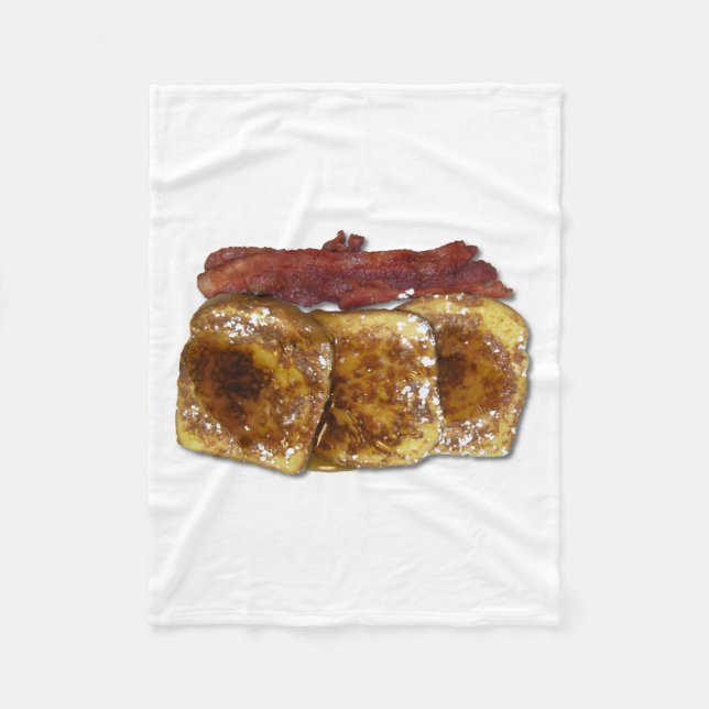 Französischer Toast Fleecedecke (Vorderseite)