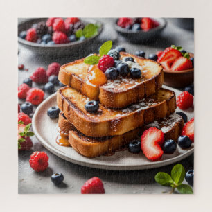 Französischer Toast mit Beeren Puzzle