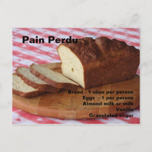 Französischer Toast Postkarte