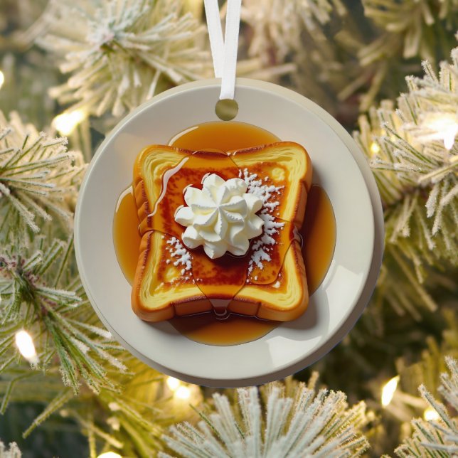 Französischer Toast, Puderzucker, Weihnachtssirup Ornament Aus Metall (InSitu)