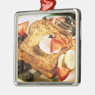 Französischer Toast Silbernes Ornament