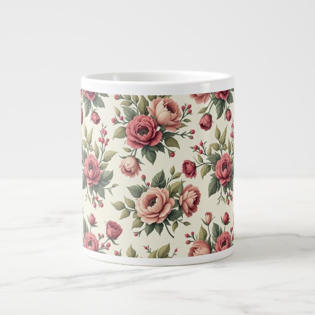 Französischer Vintag Chic Jumbo-Tasse (Vorderseite)