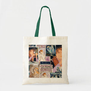 Französischer Vintage-Kunstposter-Collage personal Tragetasche