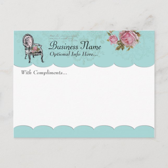 Französischer Vorsitz mit Komplimente Postkarte (Vorderseite)