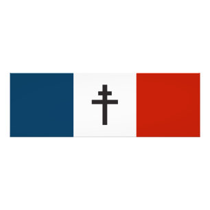 Französischer Widerstand Flagge Frankreich Symbol Fotodruck