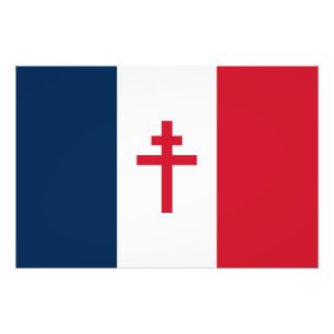 Französischer Widerstand Flagge Frankreich Symbol  Fotodruck
