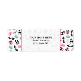 Französisches Adressenlabel