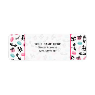 Französisches Adressenlabel