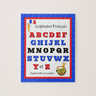 Französisches Alphabet Kinderpuzzle Puzzle
