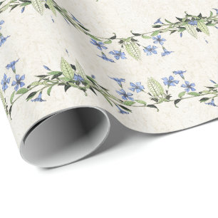 Französisches Art Nouveau Vintage Blumen Geschenkp Geschenkpapier
